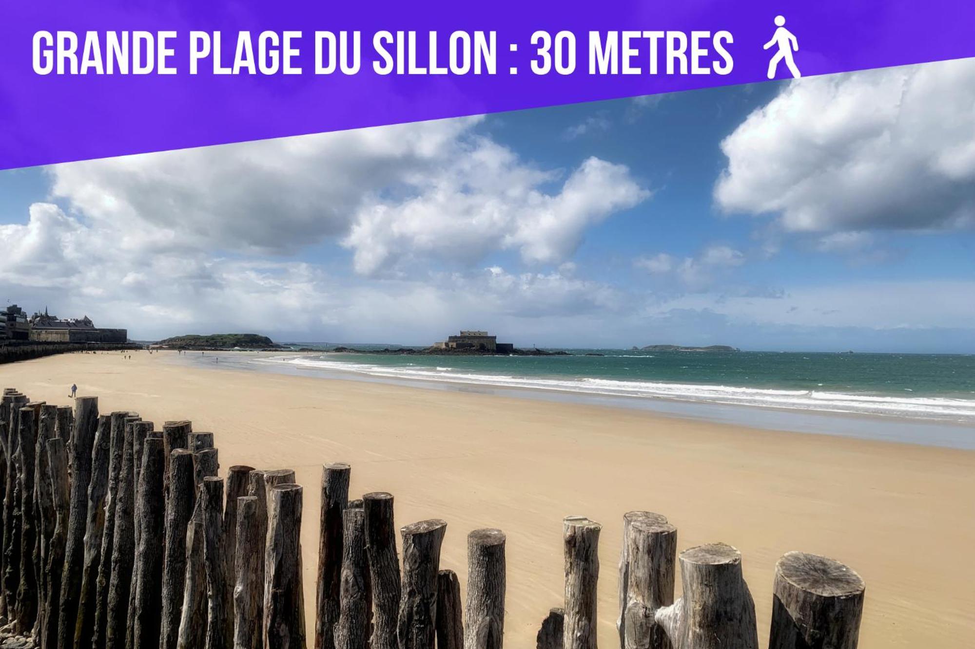 Escalier 16 - 30 M Plage Du Sillon - Proche Intra Saint-Malo Zewnętrze zdjęcie